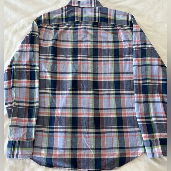 J Crew Summer Plaid Button Down - Picture 2 of 5